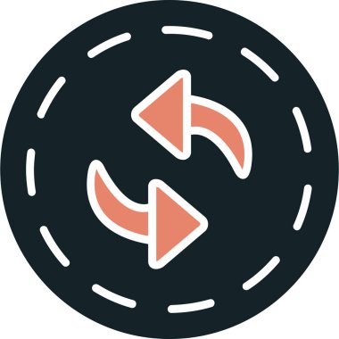 Okun simgesini modaya uygun izole edilmiş arkaplanda tazele