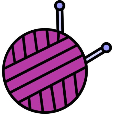 top topu simgesi doldurulmuş - çizgi biçimi