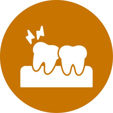 Diş. Web simgesi basit illüstrasyon