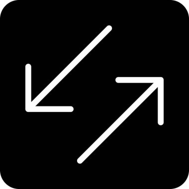 Yön sol vektör simgesi. Görüntü tarzıdır düz simgesi simgesi bir yuvarlatılmış kare düğme içinde beyaz ve siyah renkler.