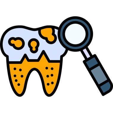 Diş bakımı. Web simgesi