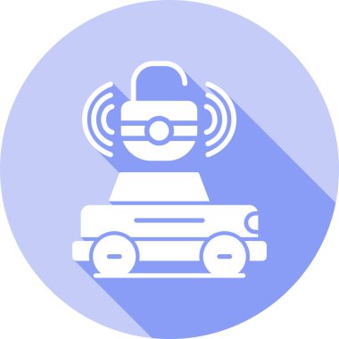 - Araba. Web simgesi basit tasarım