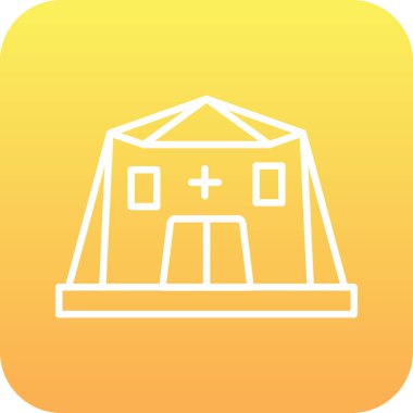 Benzersiz ev vektör simgesi