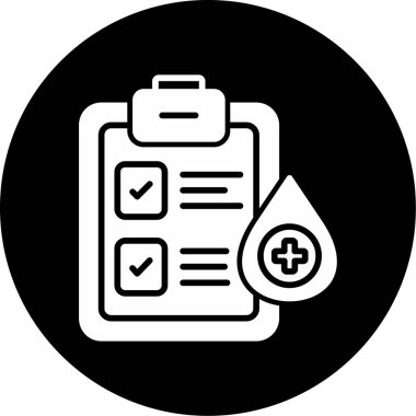 Kan Bağışı Web simgesi, vektör illüstrasyonu