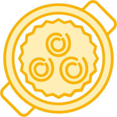 Çin Yeni Yıl simgesi taslak biçiminde