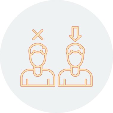 Bir kadın ve erkeğin vektör çizimi