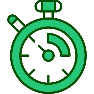 Kronometre Web simgesi basit illüstrasyon