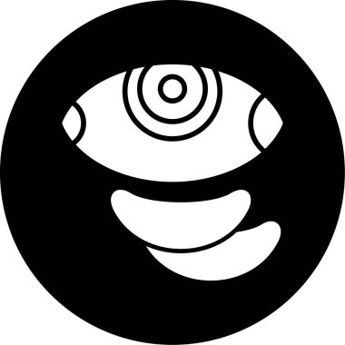 Göz. Web simgesi basit illüstrasyon