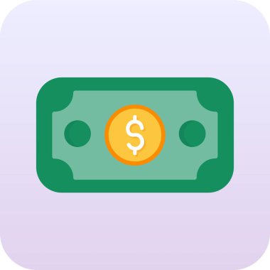 Para için. Web simgesi basit illüstrasyon