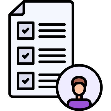 İş sözleşmesi kutsal kişilerin resmi, vektör çizim