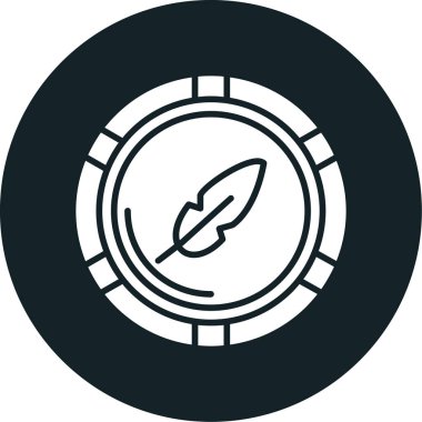 pusula simgesi modadan izole edilmiş arkaplan