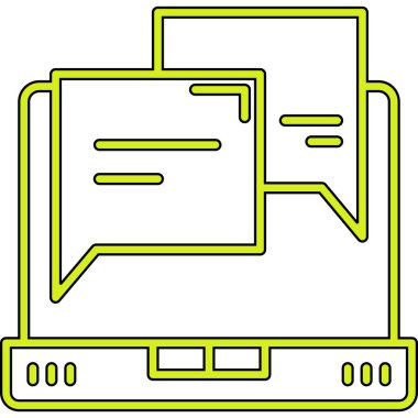 Bilgisayar simgesinin vektör illüstrasyonu