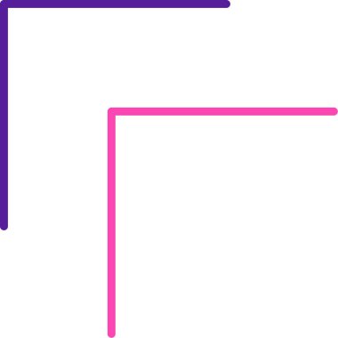 sağ - sağ ok sol düz vektör simgesi