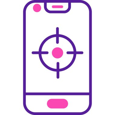 cep telefonu ikonu vektör illüstrasyonu