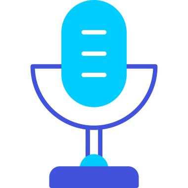 mikrofon simgesi vektör illüstrasyonu