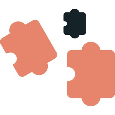 Bulmaca parçaları izole simgesi