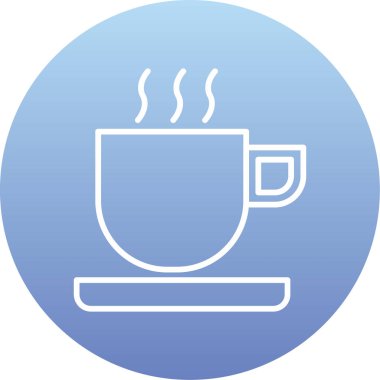 kahve ikonu vektör illüstrasyonu