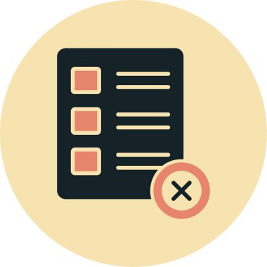 kontrol listesi simgesi vektör illüstrasyonu