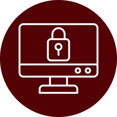 ikon vektör illüstrasyonunu kilitle