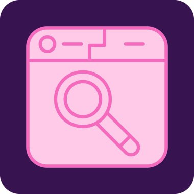 arama web simgesi basit illüstrasyon