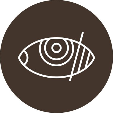 Göz simgesi vektör illüstrasyonu