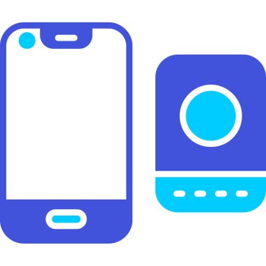 Cep telefonu. Web simgesi basit illüstrasyon