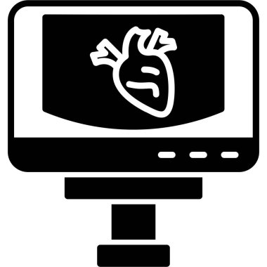 Monitör. Web simgesi basit tasarım