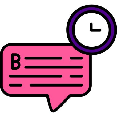 Konuş. Web simgesi basit illüstrasyon