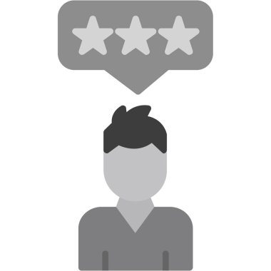 Müşteri servisi simgesi, düz biçim vektörü