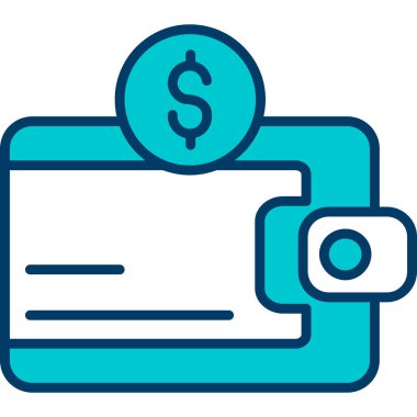 Ödeme kartı. Basit illüstrasyon