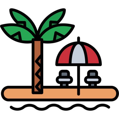 Kumsal. Web simgesi basit illüstrasyon