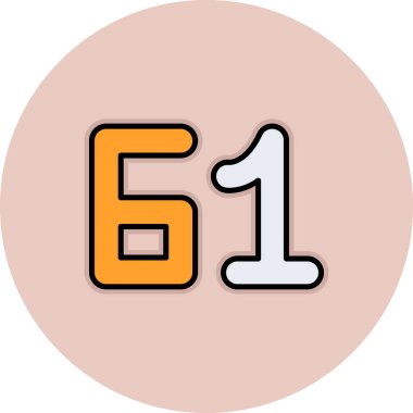 8 numaralı vektör simgesi tasarımı