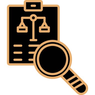 Bir büyüteçin vektör çizimi