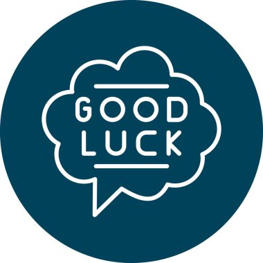 İyi şanslar. Vektör illüstrasyonu