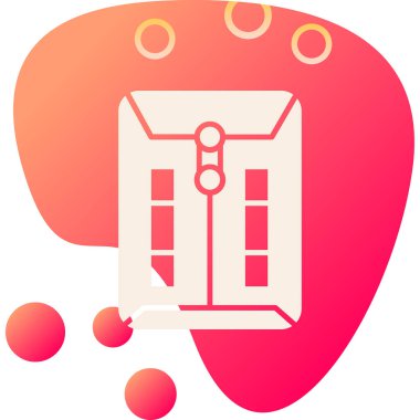 Beyaz arkaplanda izole edilmiş kalp simgesi olan renk zarfı. Sevgililer Günü sembolü, aşk ve romantizm. Romantik çember rastgele dinamik şekiller. vektör illüstrasyonu