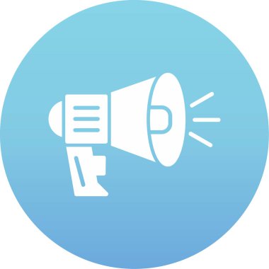 megafon simgesinin vektör illüstrasyonu