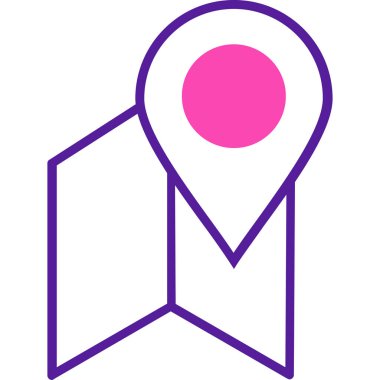 Harita iğnesi. Basit tasarım