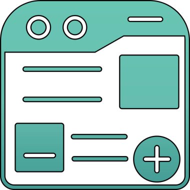 Modern eğitim ikonunun vektör illüstrasyonu