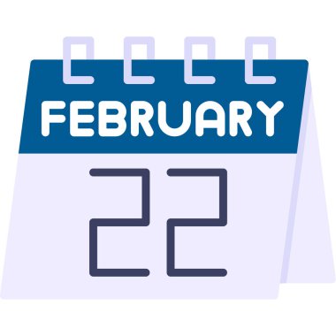 Takvim simgesi tasarımı, vektör illüstrasyonu