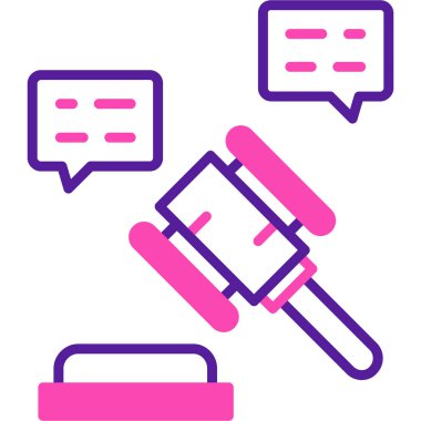 Mahkeme simge vektör çizim