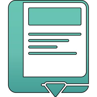 ders kitabı simgesi modayla izole edilmiş arkaplan