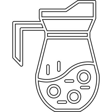 Kahve makinesi simgesi, vektör illüstrasyonu