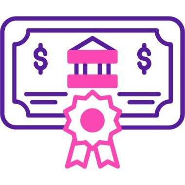 Banka. Web simgesi basit tasarım