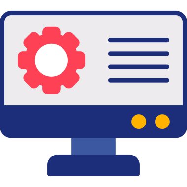 dizüstü bilgisayar web simgesi basit tasarım