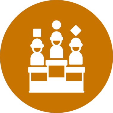 İş ve finans simgesinin vektör illüstrasyonu