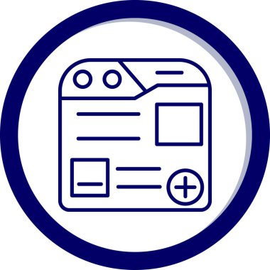 Web simgesi, vektör illüstrasyonu