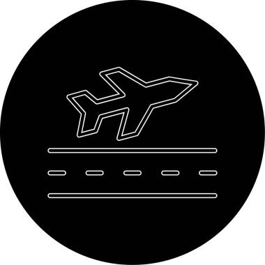 Moda tarzında izole edilmiş uçak simgesi