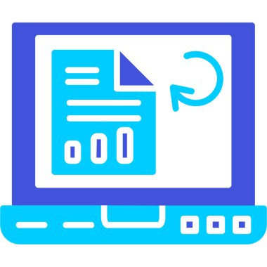 Bilgisayar monitörü. Basit resimleme