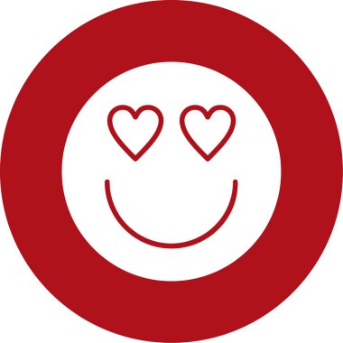 Aşk kalp vektör simgesi