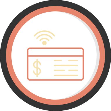 Modern bir simgenin vektör illüstrasyonu